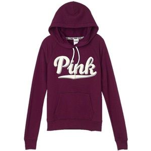VS PINK Maroon and red hoodie